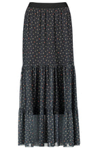 Spot Print Maxi Skirt