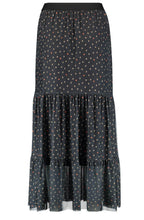 Spot Print Maxi Skirt