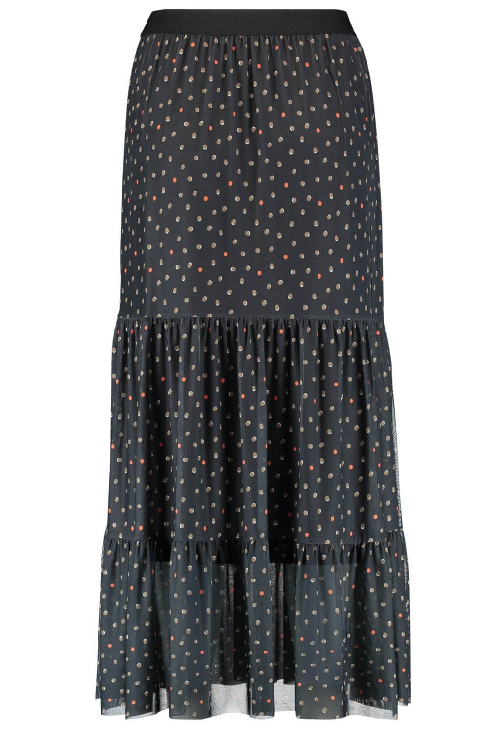 Spot Print Maxi Skirt