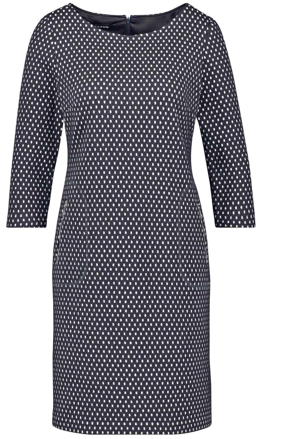Spotted Knee Length Dress