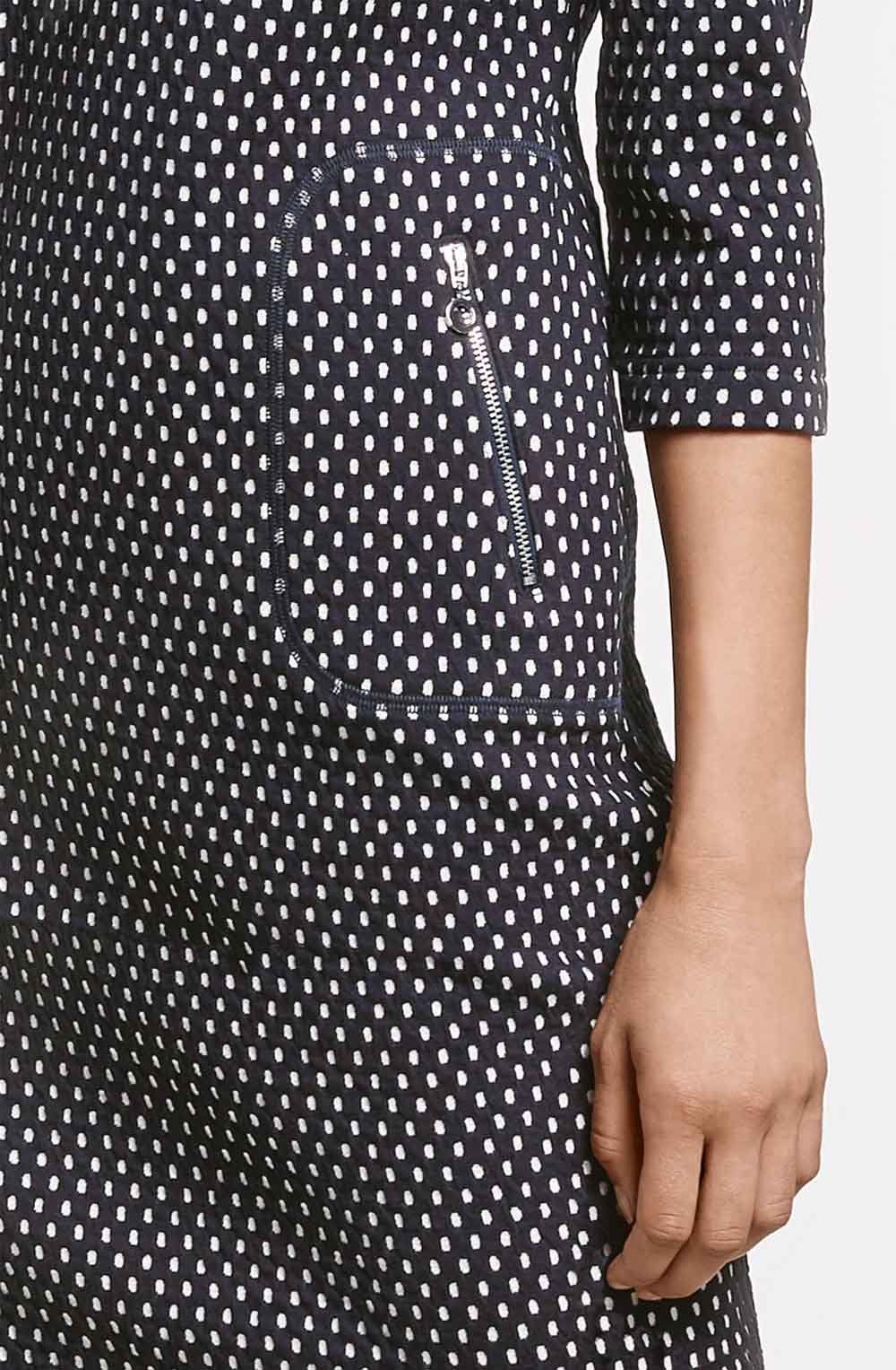 Spotted Knee Length Dress