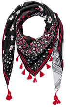 Square Floral Print Scarf