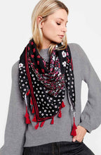 Square Floral Print Scarf