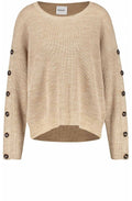 Stone Ribbed Knit Jumper