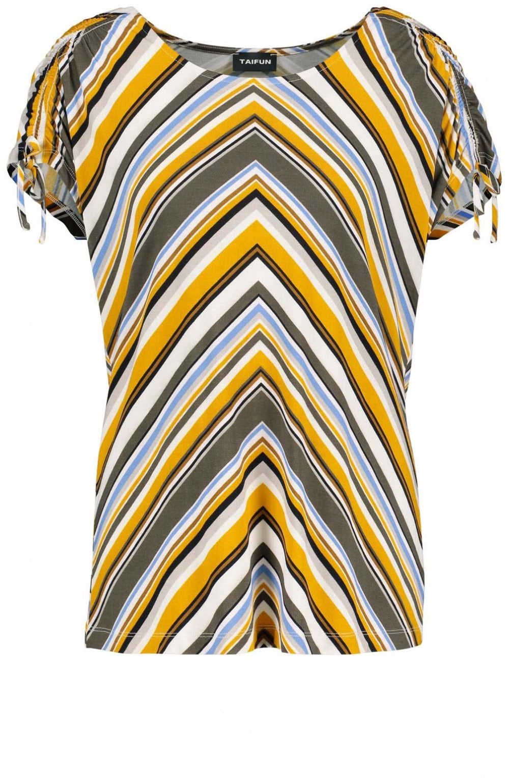 Striped Design Jersey Top