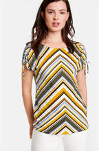 Striped Design Jersey Top