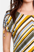 Striped Design Jersey Top