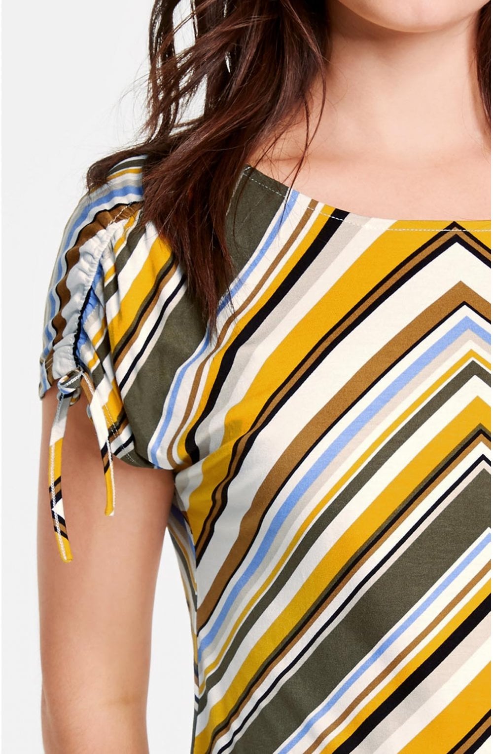 Striped Design Jersey Top