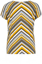 Striped Design Jersey Top