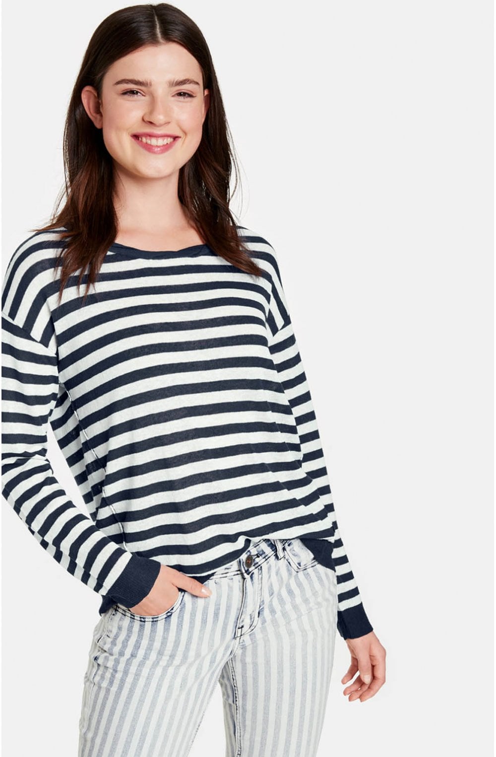 Striped Fine Knit Jumper