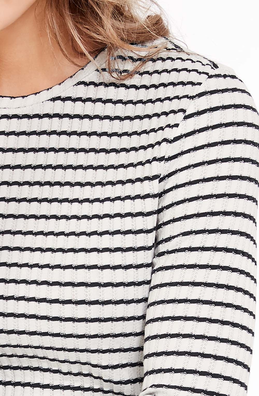 Striped Ribbed Top