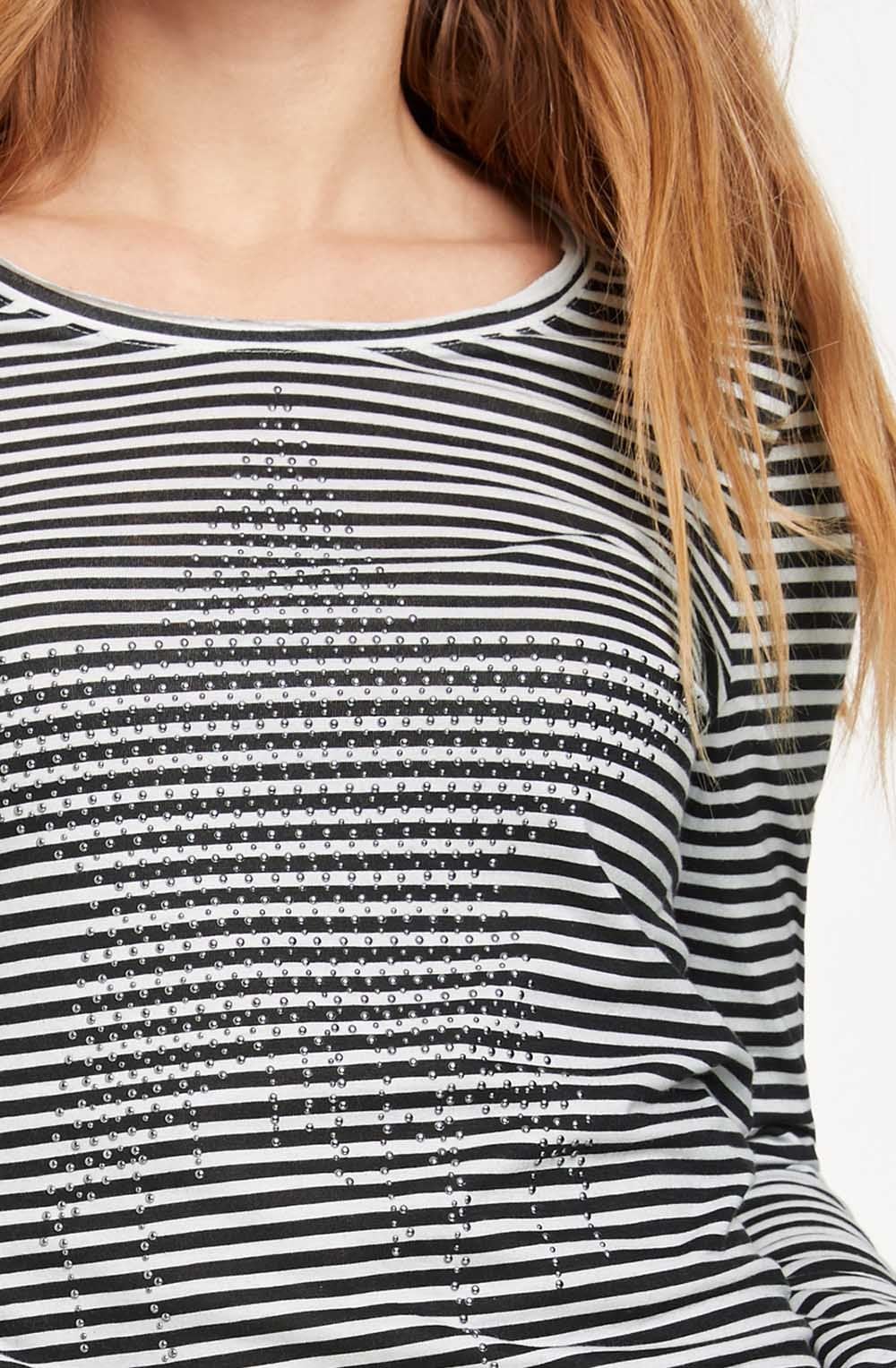Striped Star Design Top