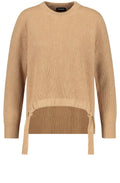 Tan Ribbed Knit Jumper