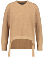 Tan Ribbed Knit Jumper