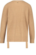 Tan Ribbed Knit Jumper