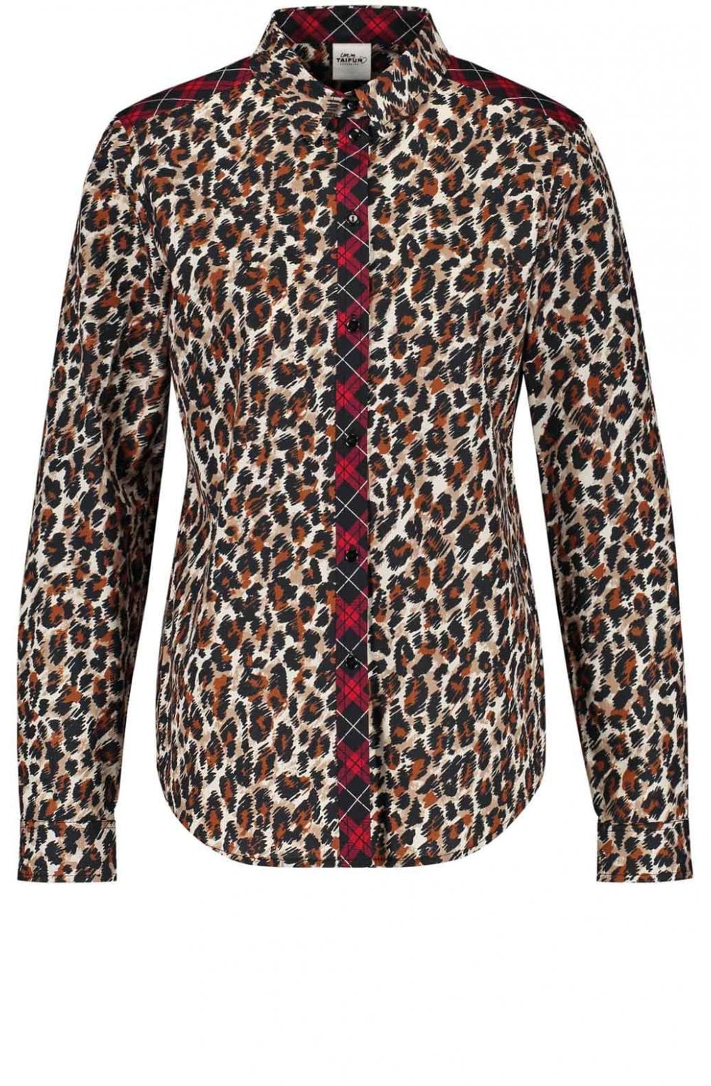 Tartan & Leopard Print Shirt