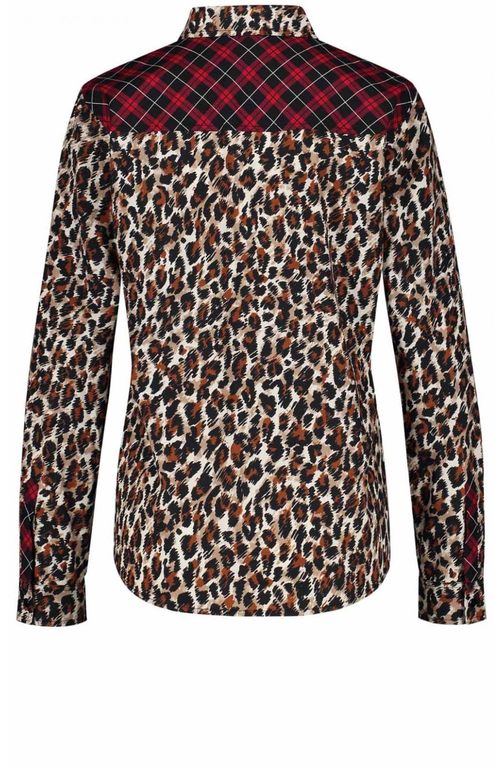 Tartan & Leopard Print Shirt