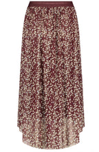 Taupe Flared Midi Skirt