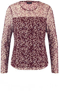 Taupe Semi Sheer Blouse
