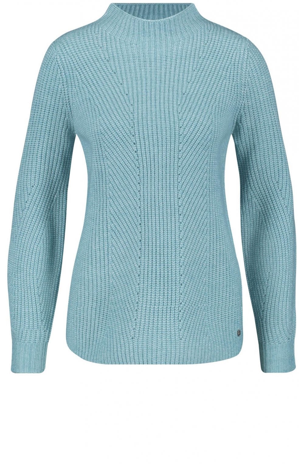 Teal Ribbed Knit Jumper