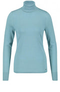 Teal Roll Neck Jumper