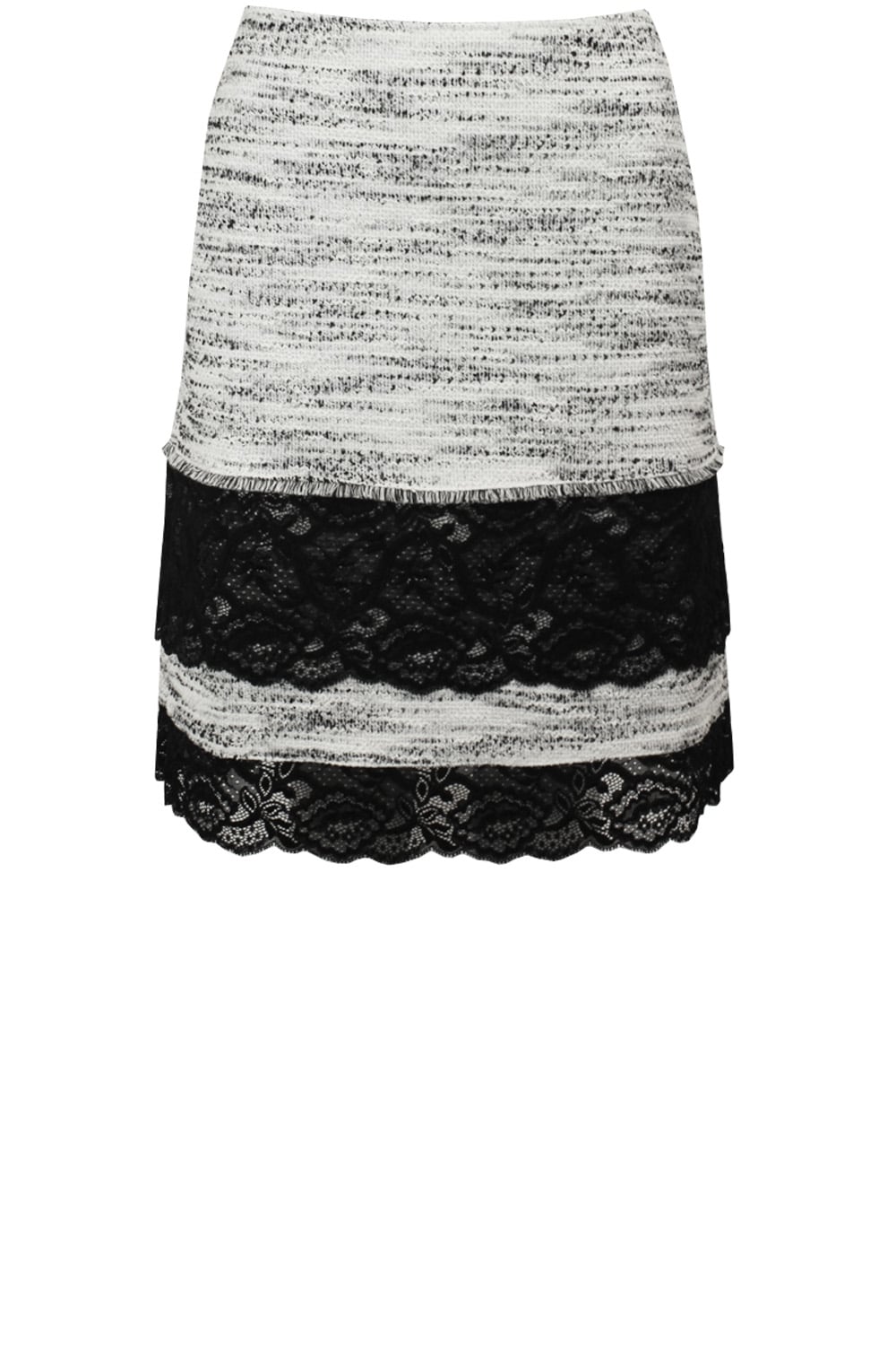 Textured Lace Detailed Skirt