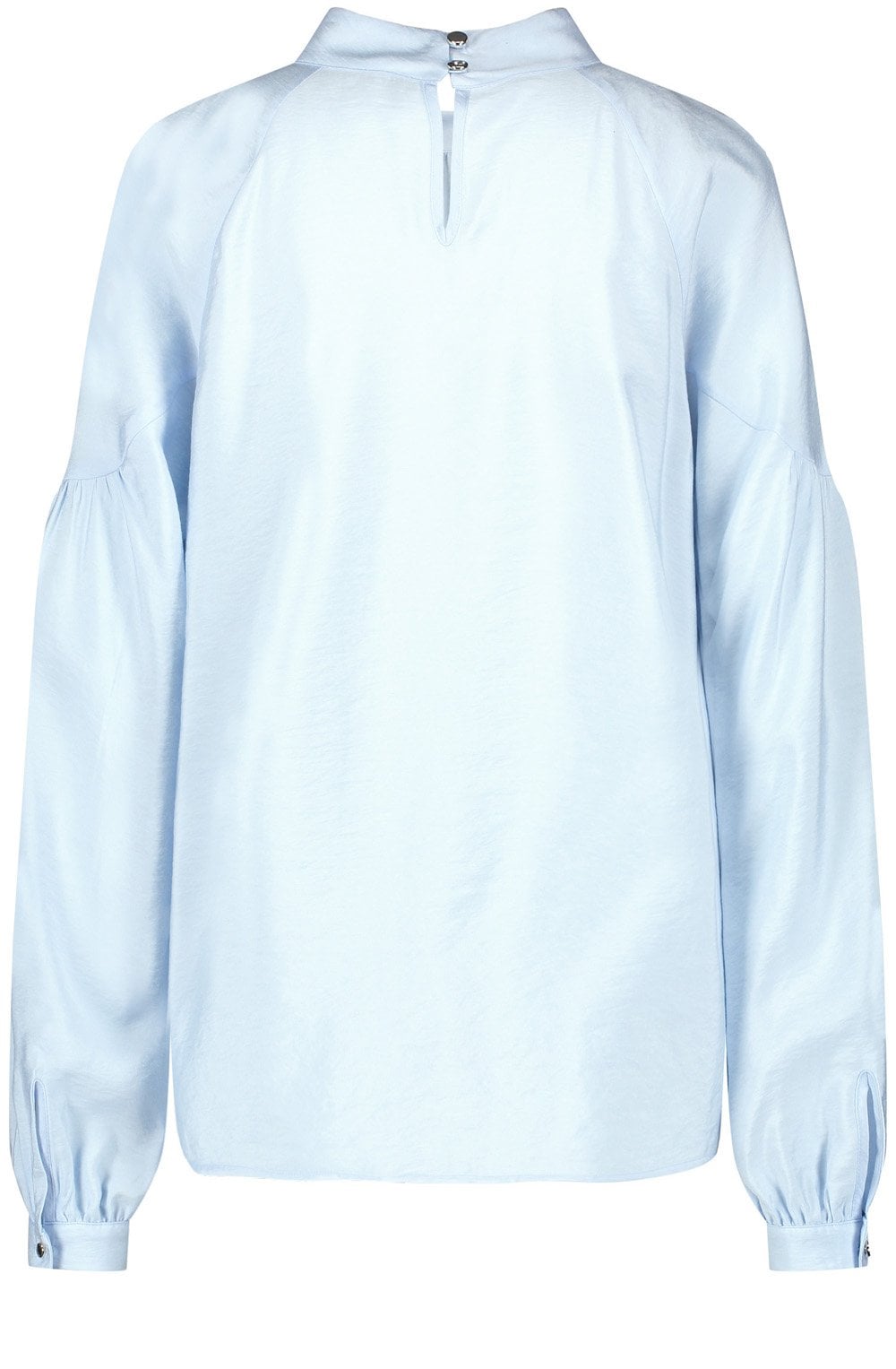 Topas Blue High Neck Blouse