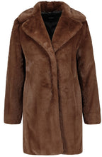 Truffle Brown Faux Fur Coat