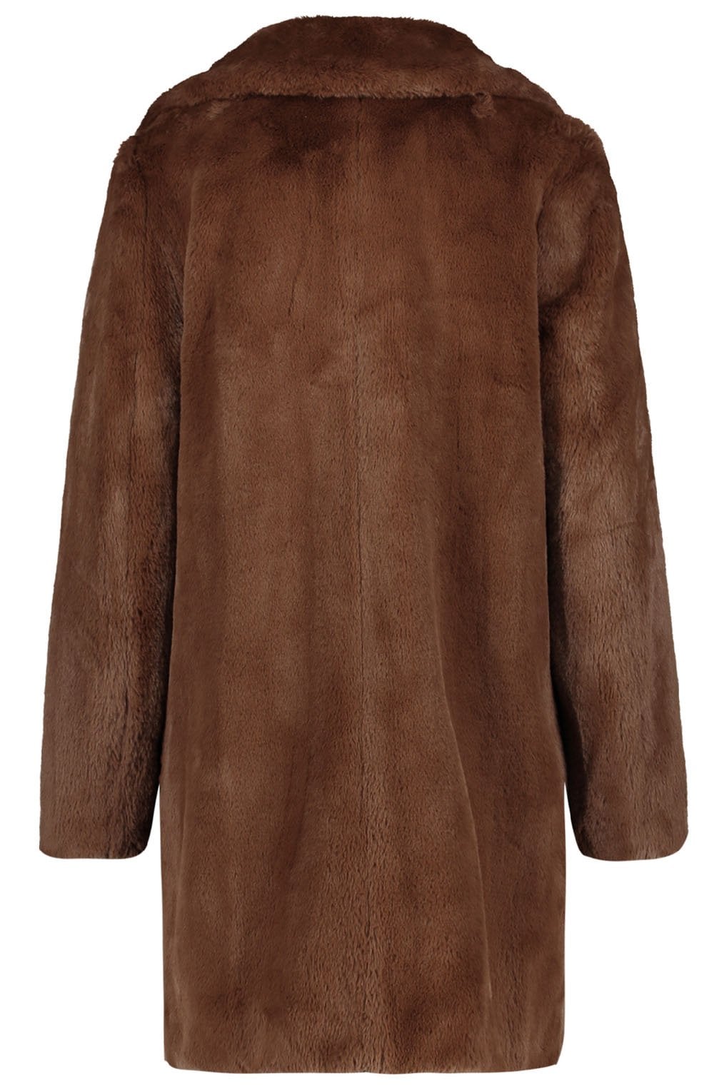 Truffle Brown Faux Fur Coat