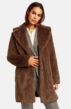 Truffle Brown Faux Fur Coat