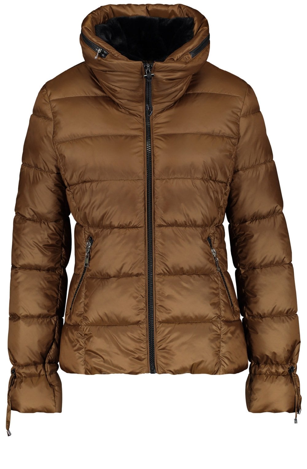 Truffle Brown Quilted Coat
