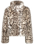 Vanilla Ice Faux Fur Leopard Print Jacket