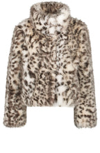 Vanilla Ice Faux Fur Leopard Print Jacket