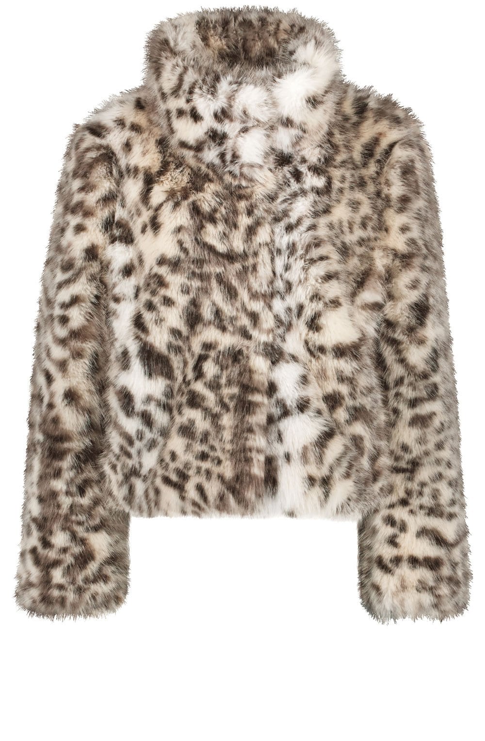 Vanilla Ice Faux Fur Leopard Print Jacket