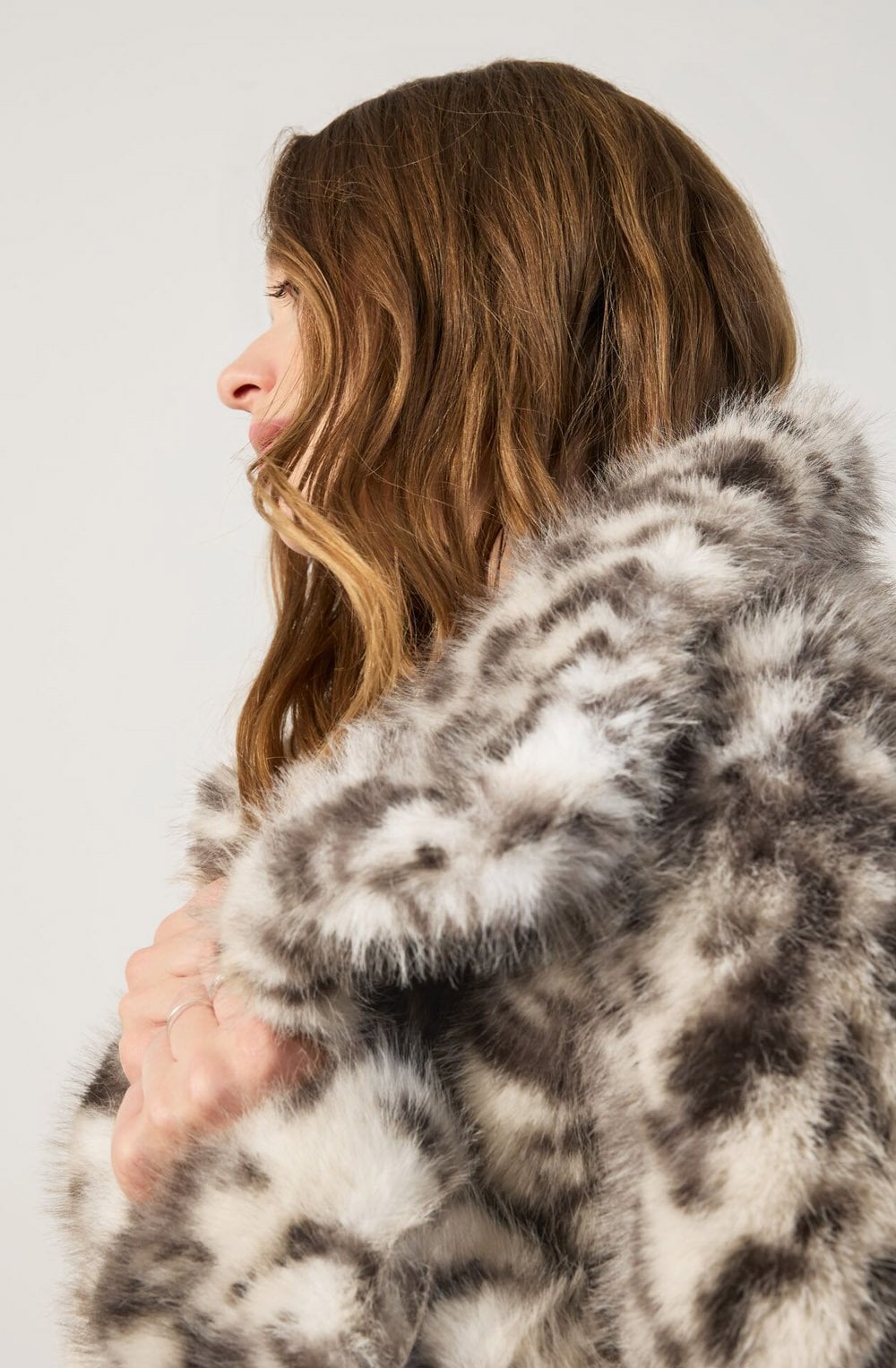 Vanilla Ice Faux Fur Leopard Print Jacket