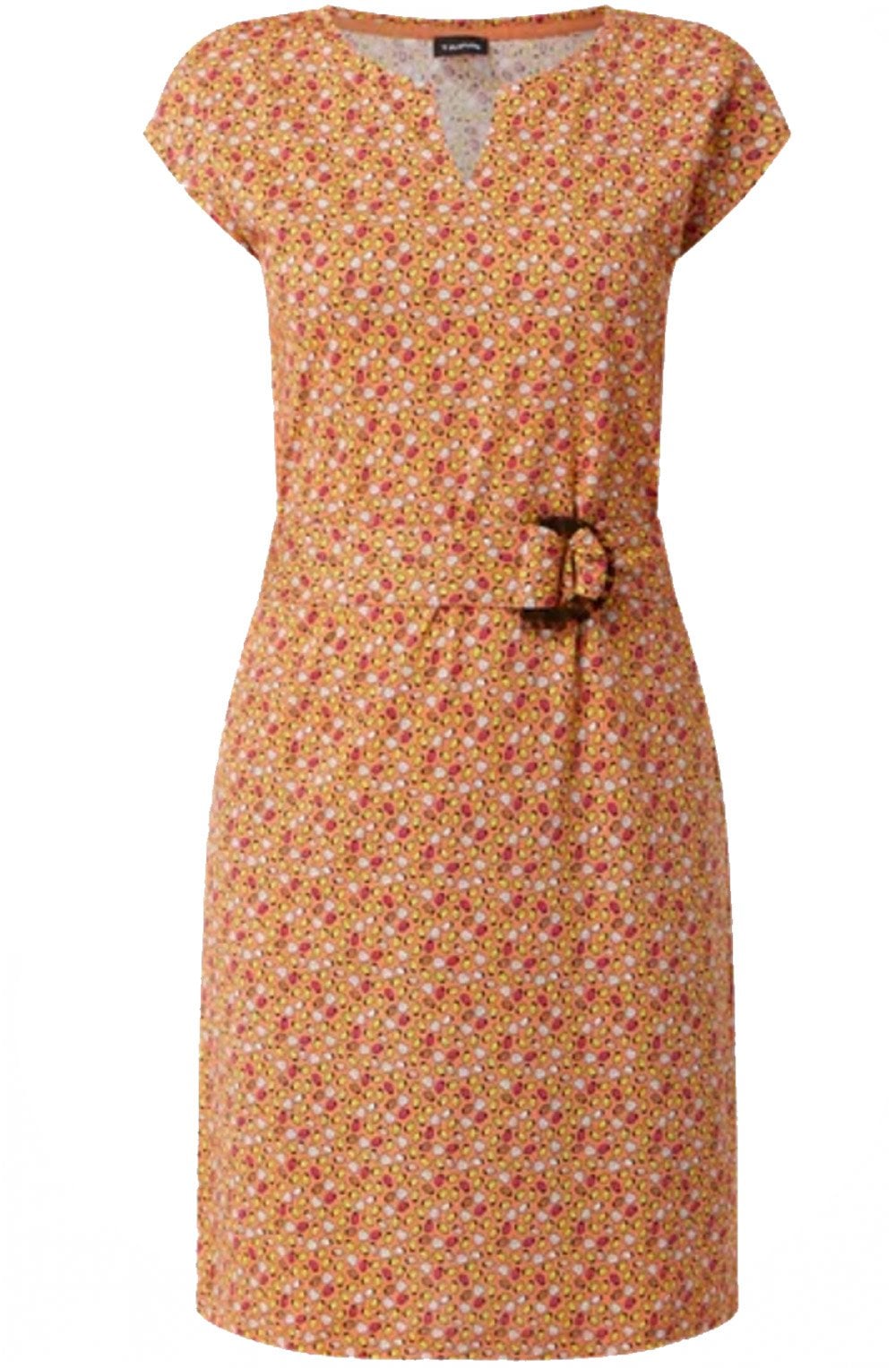 Vibrant Lemon Patterned Dress
