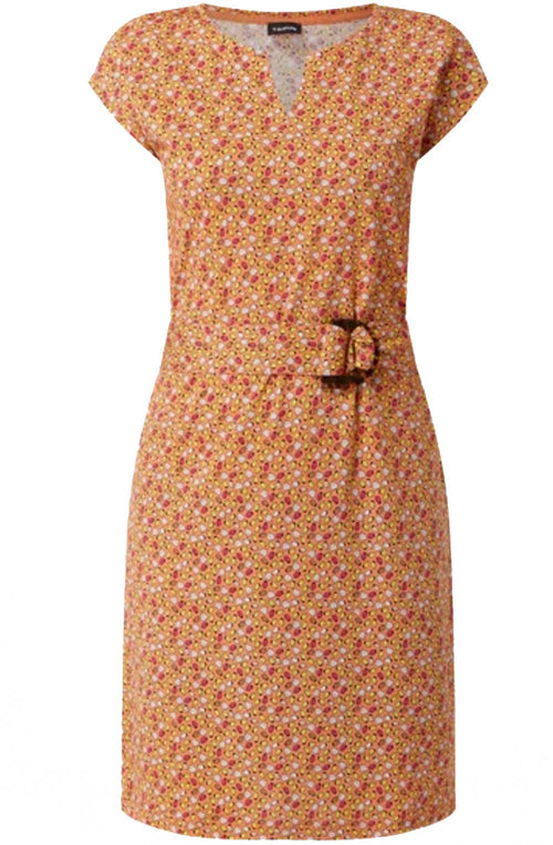 Vibrant Lemon Patterned Dress