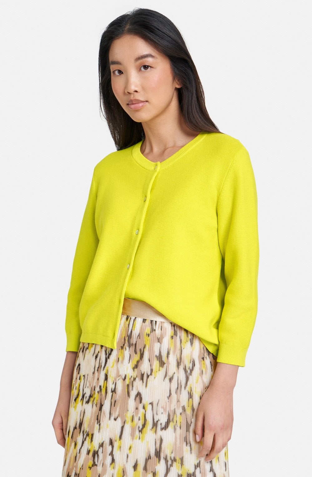 Vibrant Lime Sleeves Cardigan