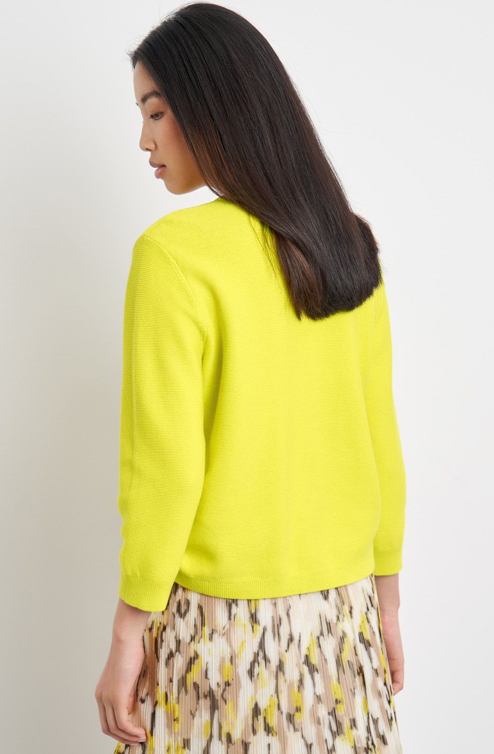 Vibrant Lime Sleeves Cardigan