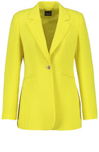 Vibrant Lime Long Line Tailored Blazer