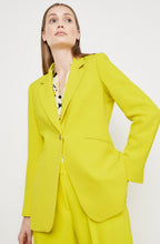 Vibrant Lime Long Line Tailored Blazer