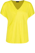 Vibrant Lime Pleated Detail Top