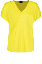 Vibrant Lime Pleated Detail Top