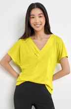 Vibrant Lime Pleated Detail Top