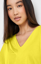 Vibrant Lime Pleated Detail Top