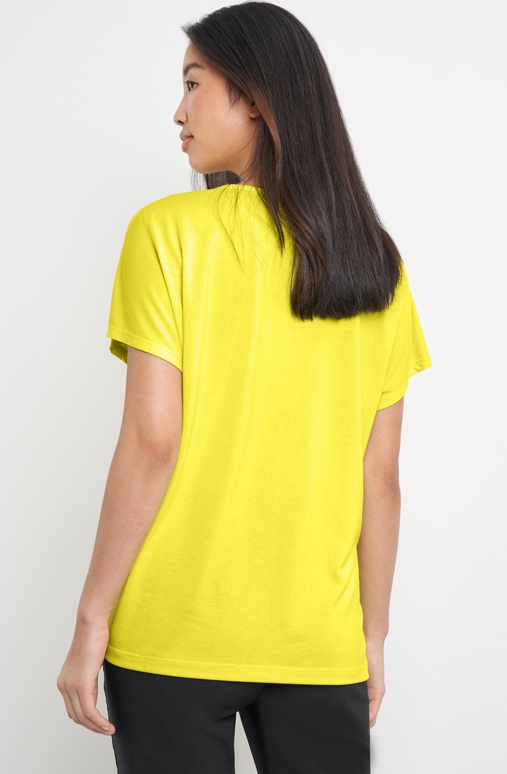 Vibrant Lime Pleated Detail Top