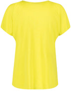 Vibrant Lime Pleated Detail Top
