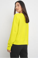 Vibrant Lime V Neck Jumper