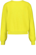 Vibrant Lime V Neck Jumper
