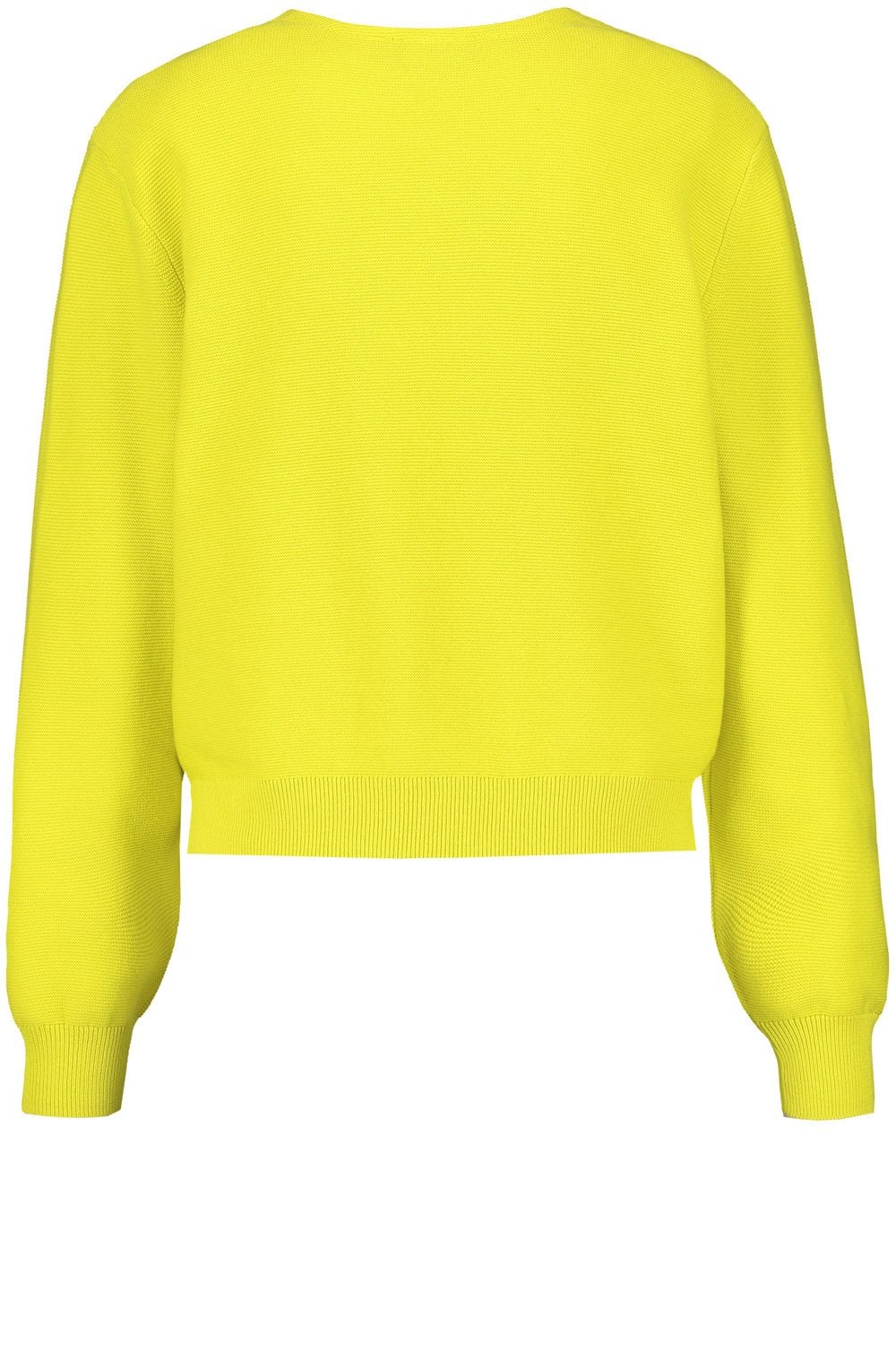 Vibrant Lime V Neck Jumper